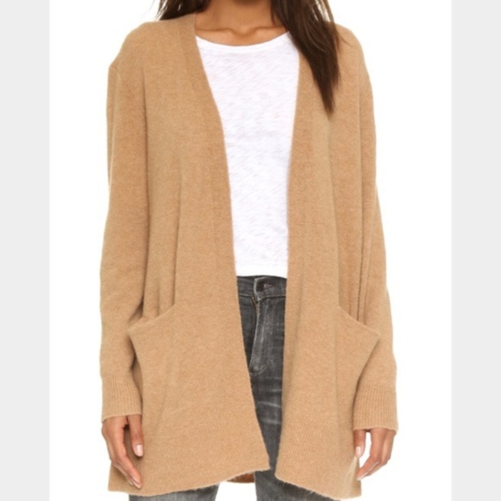 Madewell Camel Cardigan Sweater